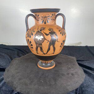 Greek Hand Painted Souvenir Vase, Classical Period 750 BC,  Unmarked,
